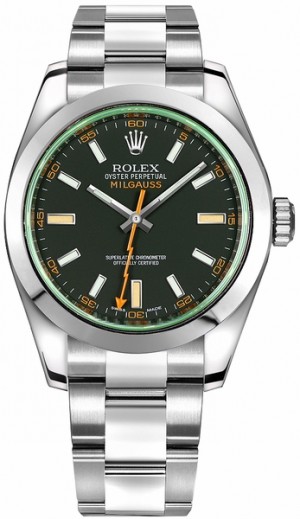 Rolex Milgauss Orologio da uomo in acciaio inossidabile 116400GV
