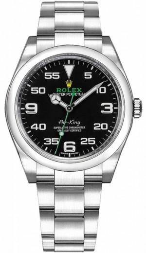 Rolex Oyster Perpetual Air-King Black Dial Orologio da uomo 116900