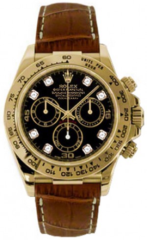 Rolex Cosmograph Daytona Orologio da uomo con quadrante nero 116518