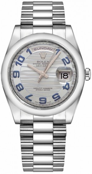 Rolex Day-Date 36 Orologio di lusso Platinum da uomo 118206