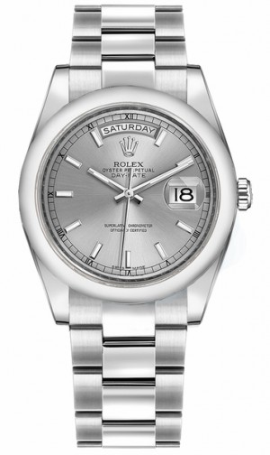 Rolex Day-Date 36 Orologio di lusso Swiss White Gold 118209