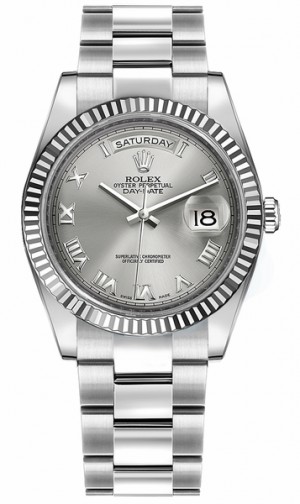 Rolex Day-Date 36 Orologio automatico da uomo in oro bianco 18 carati 118239