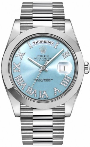 Rolex Day-Date 41 Diamond Platinum Orologio da uomo 218206