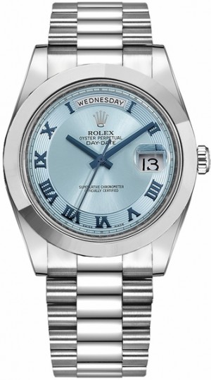 Rolex Day-Date 41 Orologio di lusso Platinum da uomo 218206