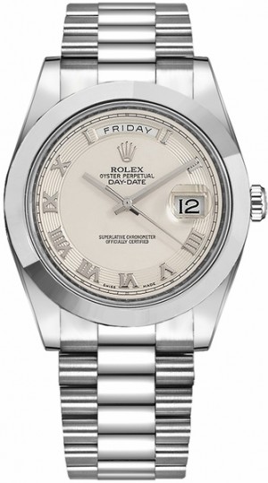 Orologio Rolex Day-Date 41 Ivory Dial Platinum Watch 218206