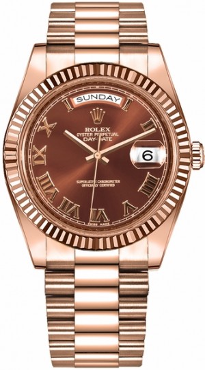 Rolex Day-Date 41 Orologio da uomo in oro rosa 218235