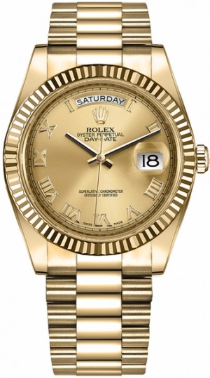 Rolex Day-Date 41 Orologio da uomo in oro massiccio 18 carati 218238