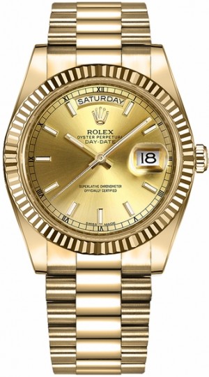 Rolex Day-Date 41 Orologio d'oro da uomo di lusso 218238