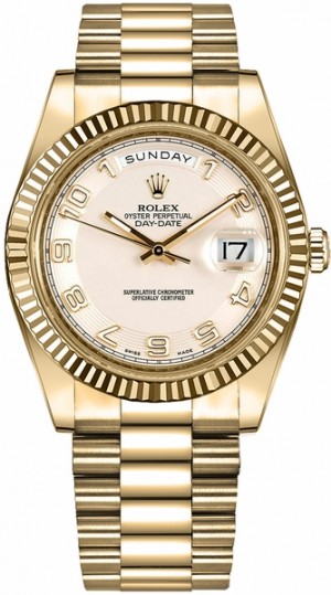 Rolex Day-Date 41 Orologio d'oro con quadrante d'avorio 218238