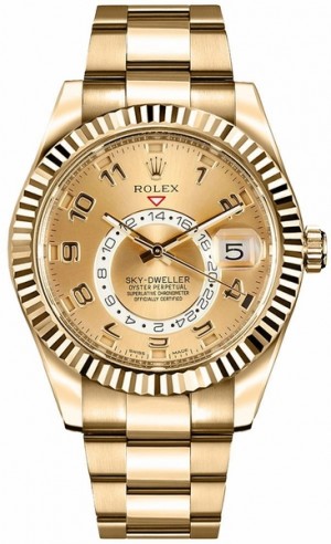 Rolex Sky-Dweller Orologio d'oro da uomo 326938