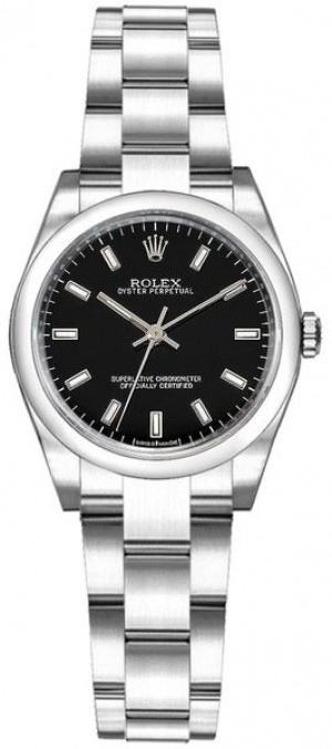 Rolex Oyster Perpetual 26 Black Dial Orologio da donna 176200