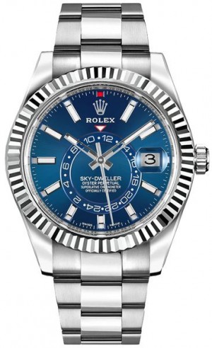 Rolex Sky-Dweller Blue Dial 42mm Orologio da uomo di lusso 326934