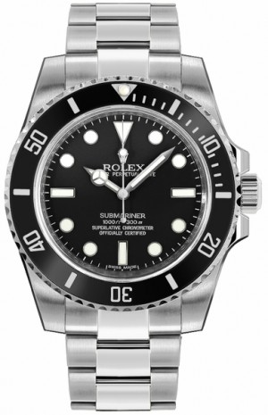 Rolex Submariner Orologio subacqueo di lusso Rolex Submariner Uomo Quadrante nero 114060